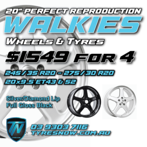 20" WALKY Walkinshaw Style Wheels & Tyres Silver 20x9.5 - ET 43